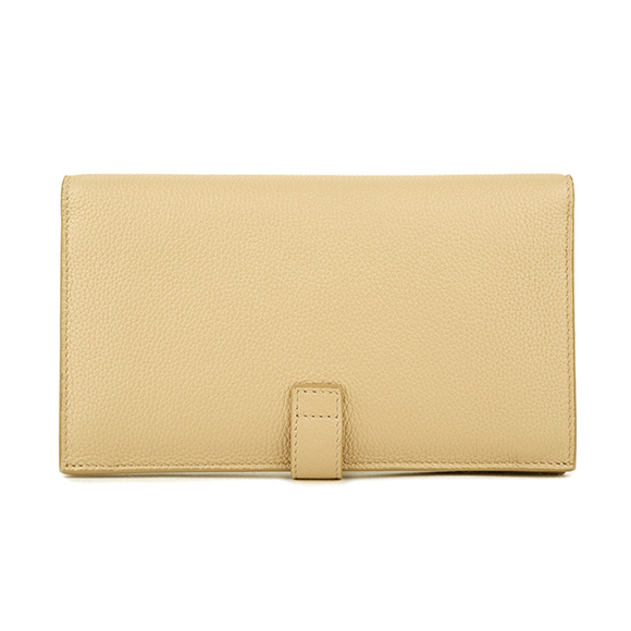 Saint Laurent Wallet De Jour Leather Long Tan Sac - Picture 1 of 9